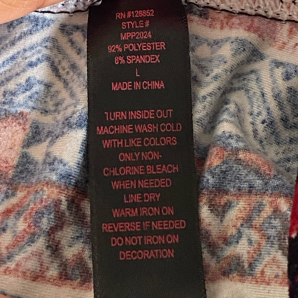 Aztec print dress pants